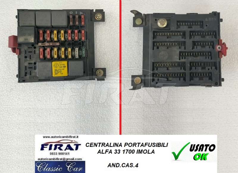 CENTRALINA PORTAFUSIBILI ALFA 33 1700 IMOLA